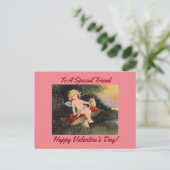  Cupido met Uil Feestdagenkaart (Staand voorkant)