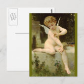 Cupido met Vlinder - Bouguereau Briefkaart (Voorkant / Achterkant)