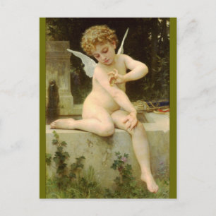 Cupido met Vlinder - Bouguereau Briefkaart