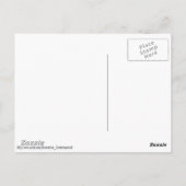 Cupido neer op zijn geluk briefkaart (Achterkant)