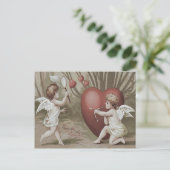 Cupido Net Hart Pijl Briefkaart (Staand voorkant)