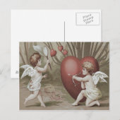 Cupido Net Hart Pijl Briefkaart (Voorkant / Achterkant)
