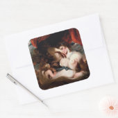 Cupido ontbinding van de zone van Venus Vierkante Sticker (Envelop)