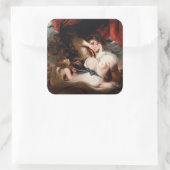 Cupido ontbinding van de zone van Venus Vierkante Sticker (Tas)