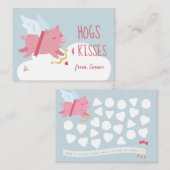 Cupido Pig Activity Classroom Valentijn Notitiekaartje (Voorkant / Achterkant)