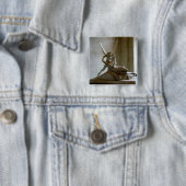 Cupido + Psyche Vierkante Button 5,1 Cm (In situ)