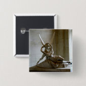 Cupido + Psyche Vierkante Button 5,1 Cm (Voorkant /achterkant)