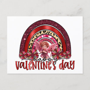 Cupido regenboog Valentijnsdag liefde pijl boog li Feestdagenkaart