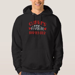 Cupido S Favoriete Bartender Romance Koppels Manne Hoodie