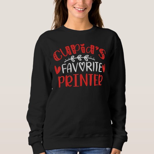 Cupido S Favoriete Printer Romance Koppels Mannen Trui (Voorkant)