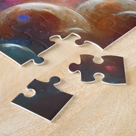 Cupido schiet zijn pijl in een Glas in lood hart Legpuzzel (Zijkant)