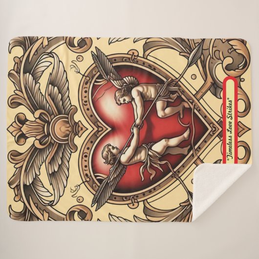 "  Cupido" Sherpa Deken (Voorkant (horizontaal))