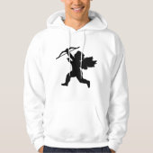 Cupido Silhouet Mannen Hoodie (Voorkant)