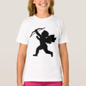 Cupido Silhouet Meisjes T-shirt (Voorkant)