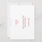 Cupido Valentijn Kaart. XOXO Aankondiging (Achterkant)