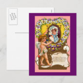 Cupido Valentijns Briefkaart (Voorkant / Achterkant)