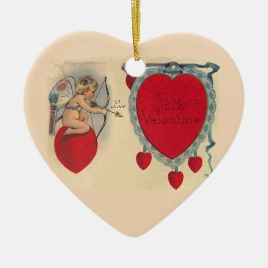 Cupido Valentijnsbericht Ornament (Voorkant)