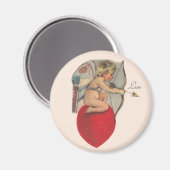 Cupido Valentijnsberichtmagneet Magneet (Voorkant / Achterkant)