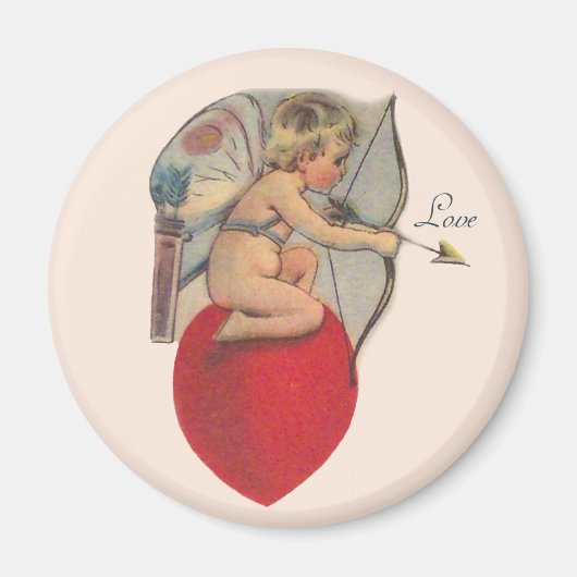 Cupido Valentijnsberichtmagneet Magneet (Voorkant)