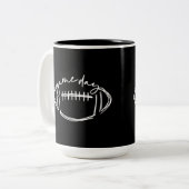 Cupido Valentijnsdag Blowing Bubble Women Heart W Tweekleurige Koffiemok (Voorkant links)