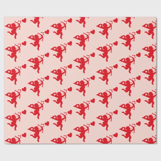 Cupido Valentijnsdag Cadeaupapier (Vlak)