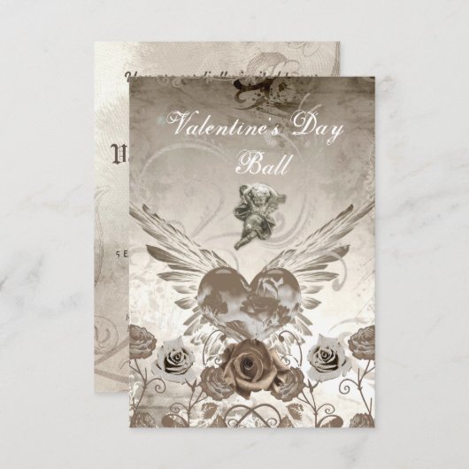 Cupido Valentijnsdag Uitnodigingen (Voorkant / Achterkant)