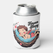 Cupido: voor altijd slaperig blikjeskoeler (Blikje Voorkant)