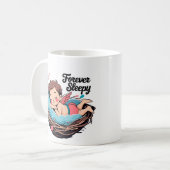 Cupido: voor altijd slaperig koffiemok (Voorkant links)