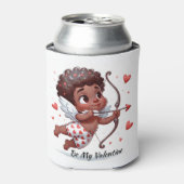 Cupido Wees mijn Valentijn Koelbox Blikjeskoeler (Blikje Voorkant)