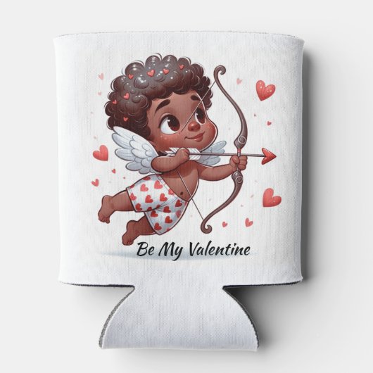 Cupido Wees mijn Valentijn Koelbox Blikjeskoeler (Achterkant)