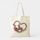 Cupido Zoek een cowboy voor me Tote Bag (Achterkant)