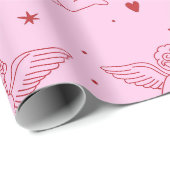 Cupidon  pattern cadeaupapier (Rol Hoek)