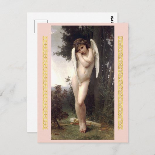 Cupidon, van Bouguereau Briefkaart (Voorkant / Achterkant)
