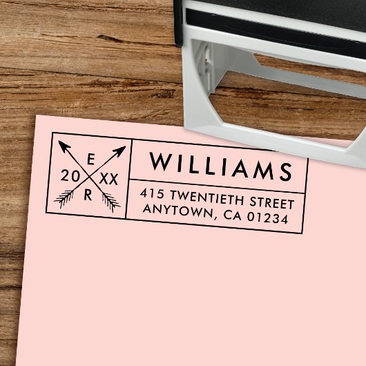 Cupido's AIM Pas getrouwd of Save The Date Stamp Zelfinktende Stempel