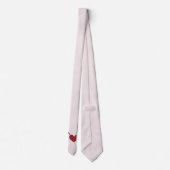 Cupido's Arrow in Heart Light Pink Stropdas (Achterkant)