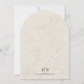 Cupido's Arrow Uitnodiging voor een bruiloft (Achterkant)