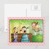 Cupido's Arrow-Valentijn Feestdagenkaart (Voorkant / Achterkant)