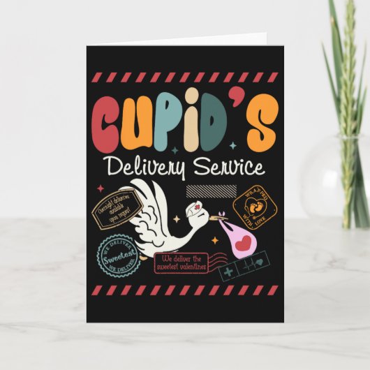 Cupido's Bezorgservice Arbeid Bevalling Verpleegst Kaart (Voorkant)