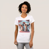 Cupido's Big Day: een puppy houdt van trouwen T-shirt (Voorkant volledig)