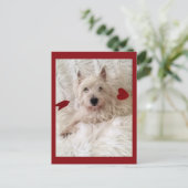 Cupido's Bow Westie Briefkaart (Staand voorkant)