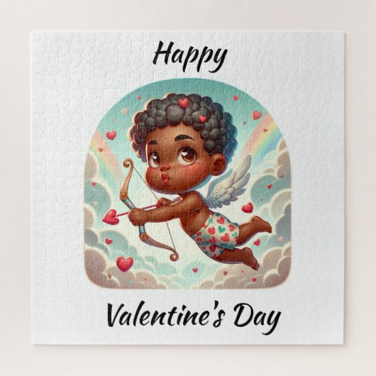 Cupido's Charm Valentijns Kaart Legpuzzel (Verticaal)