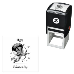 Cupido's Charm Valentijns Kaart Zelfinktende Stempel