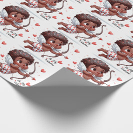 Cupido's charme is mijn Valentijn Cadeaupapier