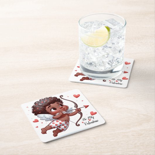 Cupido's charme is mijn Valentijn Kartonnen Onderzetters (Insitu)