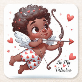 Cupido's charme is mijn Valentijn Kartonnen Onderzetters