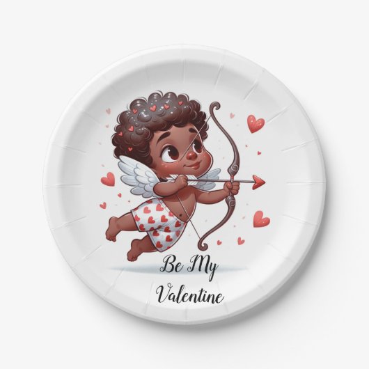 Cupido's charme is mijn Valentijn Papieren Bordje (Voorkant)
