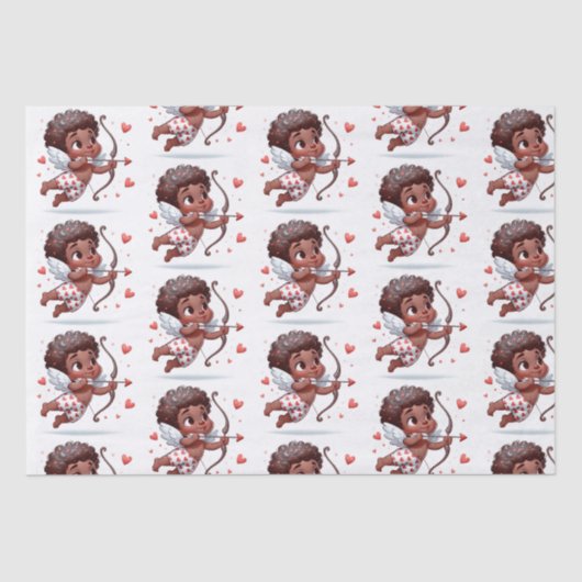 Cupido's charme is mijn Valentijn Tissuepapier (Voorkant)