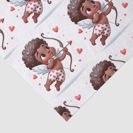 Cupido's charme is mijn Valentijn Tissuepapier (Detail)