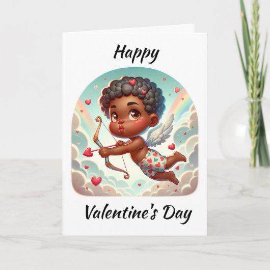 Cupido's Charme Valentijnskaart Kaart (Voorkant)