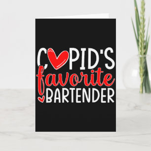 Cupido's favoriete bard komische harten valentijn kaart